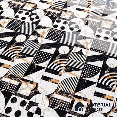 Marble Wall & Floor Tile TL 05111 B Kasavari Italino Raven Decor 4 ft x 2 ft Vitrified Endless High Gloss Finish - 9 mm (Random 2) | Suitable for Living Room, Bedroom, Bathroom, Kitchen Wall & Backsplashes