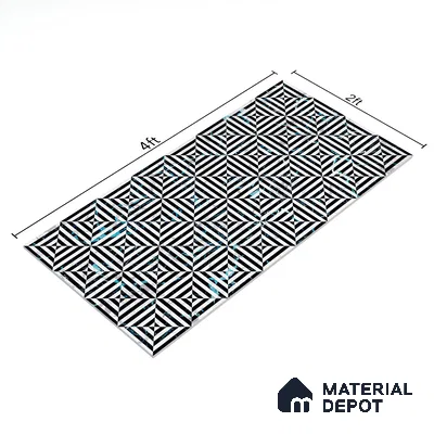 Highlighter Wall & Floor Tile TL 05111 C Kasavari Atlas Allure 4 ft x 2 ft Vitrified  High Gloss Finish - 9 mm | Suitable For Foyer, Accent/Feature Wall, Dining Area