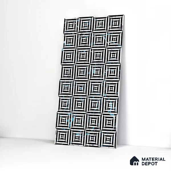 Highlighter Wall & Floor Tile TL 05111 C Kasavari Atlas Allure 4 ft x 2 ft Vitrified  High Gloss Finish - 9 mm | Suitable For Foyer, Accent/Feature Wall, Dining Area