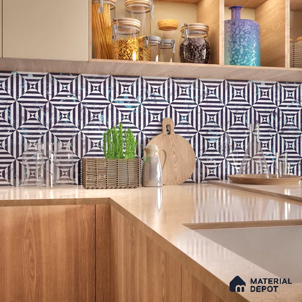 Highlighter Wall & Floor Tile TL 05111 C Kasavari Atlas Allure 4 ft x 2 ft Vitrified  High Gloss Finish - 9 mm | Suitable For Foyer, Accent/Feature Wall, Dining Area