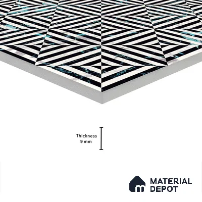 Highlighter Wall & Floor Tile TL 05111 C Kasavari Atlas Allure 4 ft x 2 ft Vitrified  High Gloss Finish - 9 mm | Suitable For Foyer, Accent/Feature Wall, Dining Area