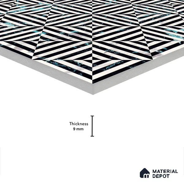 Highlighter Wall & Floor Tile TL 05111 C Kasavari Atlas Allure 4 ft x 2 ft Vitrified  High Gloss Finish - 9 mm | Suitable For Foyer, Accent/Feature Wall, Dining Area