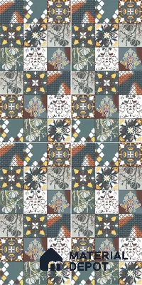 Moroccan Wall & Floor Tile TL 05111 D Kasavari Medina Magic 4 ft x 2 ft Vitrified Endless High Gloss Finish - 9 mm  | Suitable for Living Room, Bedroom, Bathroom, Kitchen Wall & Backsplashes
