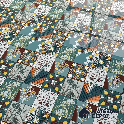 Moroccan Wall & Floor Tile TL 05111 D Kasavari Medina Magic 4 ft x 2 ft Vitrified Endless High Gloss Finish - 9 mm  | Suitable for Living Room, Bedroom, Bathroom, Kitchen Wall & Backsplashes