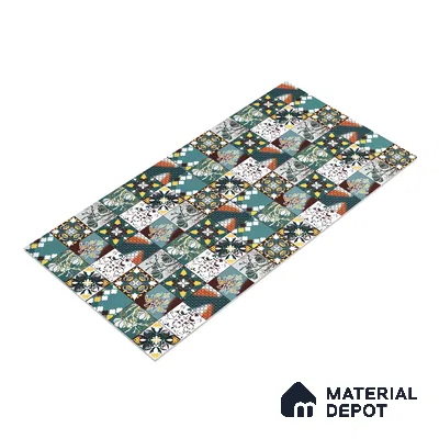 Moroccan Wall & Floor Tile TL 05111 D Kasavari Medina Magic 4 ft x 2 ft Vitrified Endless High Gloss Finish - 9 mm  | Suitable for Living Room, Bedroom, Bathroom, Kitchen Wall & Backsplashes