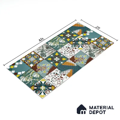 Moroccan Wall & Floor Tile TL 05111 D Kasavari Medina Magic 4 ft x 2 ft Vitrified Endless High Gloss Finish - 9 mm  | Suitable for Living Room, Bedroom, Bathroom, Kitchen Wall & Backsplashes