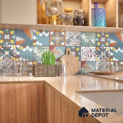 Moroccan Wall & Floor Tile TL 05111 D Kasavari Medina Magic 4 ft x 2 ft Vitrified Endless High Gloss Finish - 9 mm  | Suitable for Living Room, Bedroom, Bathroom, Kitchen Wall & Backsplashes