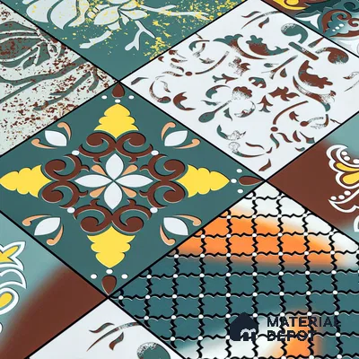 Moroccan Wall & Floor Tile TL 05111 D Kasavari Medina Magic 4 ft x 2 ft Vitrified Endless High Gloss Finish - 9 mm  | Suitable for Living Room, Bedroom, Bathroom, Kitchen Wall & Backsplashes