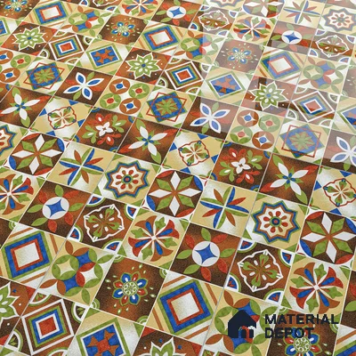 Moroccan Wall & Floor Tile TL 05111 E Kasavari Marrakech 4 ft x 2 ft Vitrified Endless High Gloss Finish - 9 mm  | Suitable for Living Room, Bedroom, Bathroom, Kitchen Wall & Backsplashes