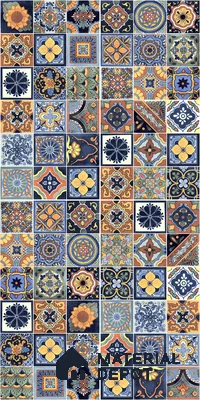Moroccan Wall & Floor Tile TL 05111 G Kasavari Celestial 4 ft x 2 ft Vitrified Endless High Gloss Finish - 9 mm (Random 4) | Suitable for Living Room, Bedroom, Bathroom, Kitchen Wall & Backsplashes