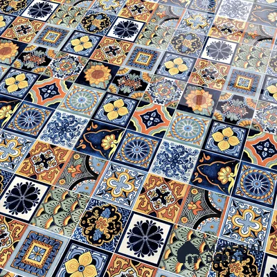 Moroccan Wall & Floor Tile TL 05111 G Kasavari Celestial 4 ft x 2 ft Vitrified Endless High Gloss Finish - 9 mm (Random 4) | Suitable for Living Room, Bedroom, Bathroom, Kitchen Wall & Backsplashes