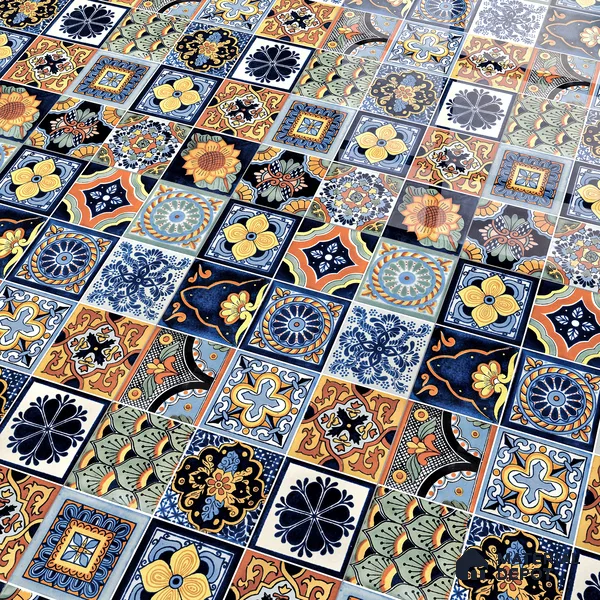 Moroccan Wall & Floor Tile TL 05111 G Kasavari Celestial 4 ft x 2 ft Vitrified Endless High Gloss Finish - 9 mm (Random 4) | Suitable for Living Room, Bedroom, Bathroom, Kitchen Wall & Backsplashes