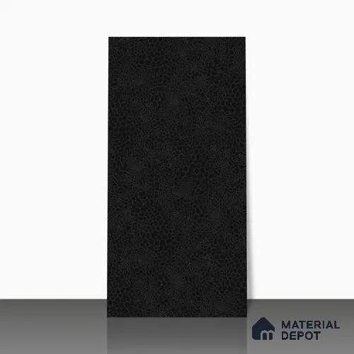 Stone Wall & Floor Tile TL 05119 Marblis Noir Cascade 4 ft x 2 ft Vitrified Carving Matte Finish - 9 mm  | Suitable for Living Room, Bedroom & Bathroom