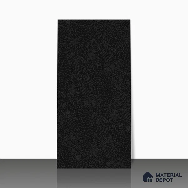 Stone Wall & Floor Tile TL 05119 Marblis Noir Cascade 4 ft x 2 ft Vitrified Carving Matte Finish - 9 mm | Suitable for Living Room, Bedroom & Bathroom