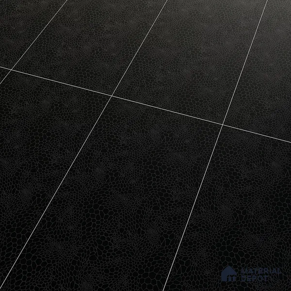 Stone Wall & Floor Tile TL 05119 Marblis Noir Cascade 4 ft x 2 ft Vitrified Carving Matte Finish - 9 mm | Suitable for Living Room, Bedroom & Bathroom