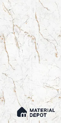 Marble Wall & Floor Tile TL 05115 B Marblis Frosted Pearl 4 ft x 2 ft Vitrified Endless Carving Matte Finish - 9 mm (Random 4) | Suitable for Living Room, Bedroom & Bathroom