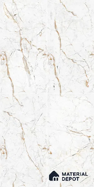 Marble Wall & Floor Tile TL 05115 B Marblis Frosted Pearl 4 ft x 2 ft Vitrified Endless Carving Matte Finish - 9 mm (Random 4) | Suitable for Living Room, Bedroom & Bathroom