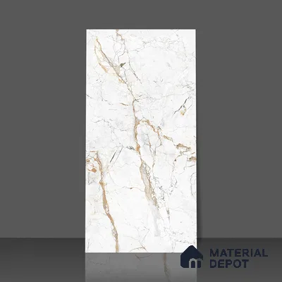 Marble Wall & Floor Tile TL 05115 B Marblis Frosted Pearl 4 ft x 2 ft Vitrified Endless Carving Matte Finish - 9 mm (Random 4) | Suitable for Living Room, Bedroom & Bathroom
