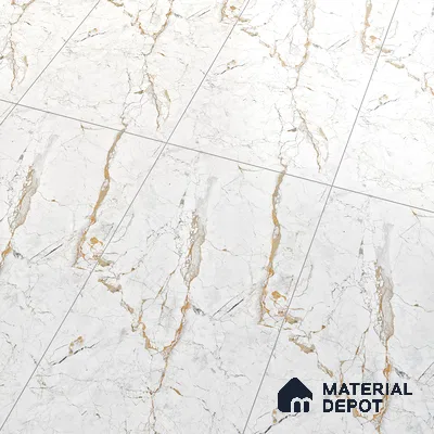 Marble Wall & Floor Tile TL 05115 B Marblis Frosted Pearl 4 ft x 2 ft Vitrified Endless Carving Matte Finish - 9 mm (Random 4) | Suitable for Living Room, Bedroom & Bathroom