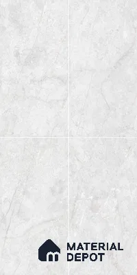 Marble Wall & Floor Tile TL 05133 Marblis Arctic Frost 4 ft x 2 ft Vitrified Endless Glossy Finish - 9 mm (Random 4) | Suitable for Living Room, Bedroom & Bathroom