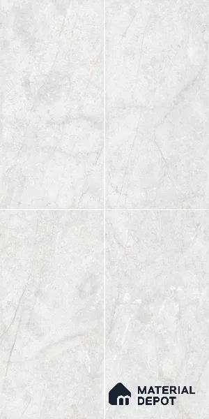 Marble Wall & Floor Tile TL 05133 Marblis Arctic Frost 4 ft x 2 ft Vitrified Endless Glossy Finish - 9 mm (Random 4) | Suitable for Living Room, Bedroom & Bathroom