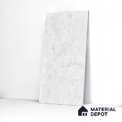 Marble Wall & Floor Tile TL 05133 Marblis Arctic Frost 4 ft x 2 ft Vitrified Endless Glossy Finish - 9 mm (Random 4) | Suitable for Living Room, Bedroom & Bathroom