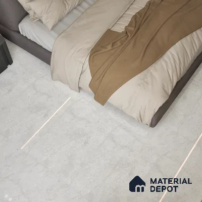 Marble Wall & Floor Tile TL 05133 Marblis Arctic Frost 4 ft x 2 ft Vitrified Endless Glossy Finish - 9 mm (Random 4) | Suitable for Living Room, Bedroom & Bathroom