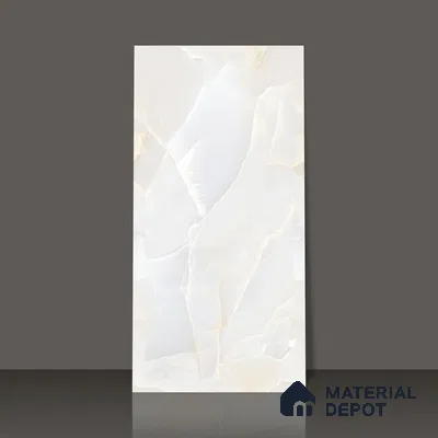 Marble Wall & Floor Tile TL 05129 Marblis Arctic Onyx 4 ft x 2 ft Vitrified Endless Glossy Finish - 9 mm (Random 3) | Suitable for Living Room, Bedroom & Bathroom
