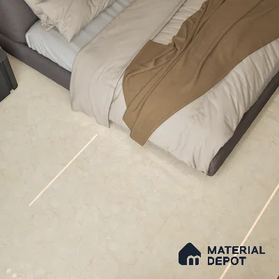 Marble Wall & Floor Tile TL 05139 Marblis Beige Mirage 4 ft x 2 ft Vitrified Endless Glossy Finish - 9 mm (Random 4) | Suitable for Living Room, Bedroom & Bathroom