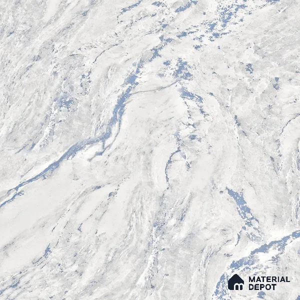 Marble Wall & Floor Tile TL 05141 Marblis Blue Lagoon 4 ft x 2 ft Vitrified Endless Glossy Finish - 9 mm (Random 4) | Suitable for Living Room, Bedroom & Bathroom