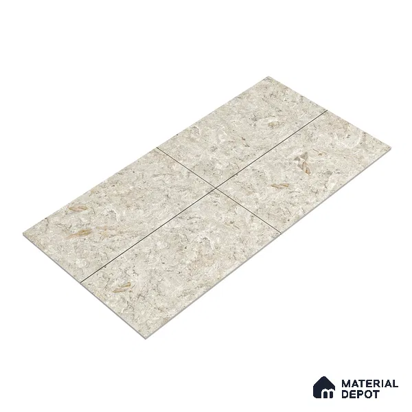 Marble Wall & Floor Tile TL 05134 Marblis Chestnut Vein 4 ft x 2 ft Vitrified Endless Glossy Finish - 9 mm (Random 4) | Suitable for Living Room, Bedroom & Bathroom