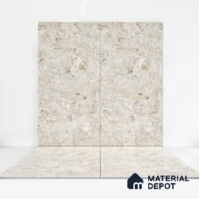 Marble Wall & Floor Tile TL 05134 Marblis Chestnut Vein 4 ft x 2 ft Vitrified Endless Glossy Finish - 9 mm (Random 4) | Suitable for Living Room, Bedroom & Bathroom