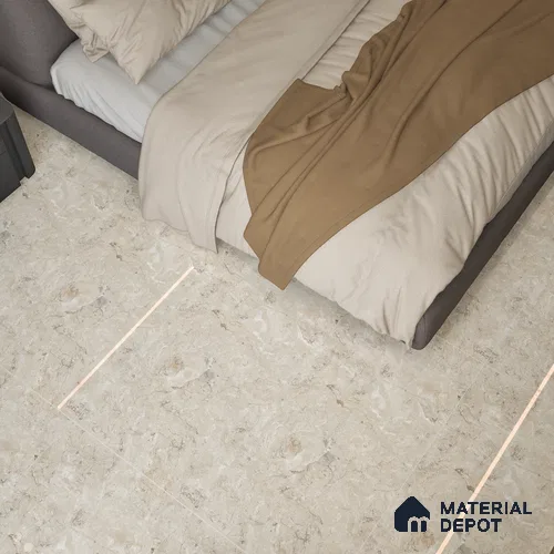 Marble Wall & Floor Tile TL 05134 Marblis Chestnut Vein 4 ft x 2 ft Vitrified Endless Glossy Finish - 9 mm (Random 4) | Suitable for Living Room, Bedroom & Bathroom