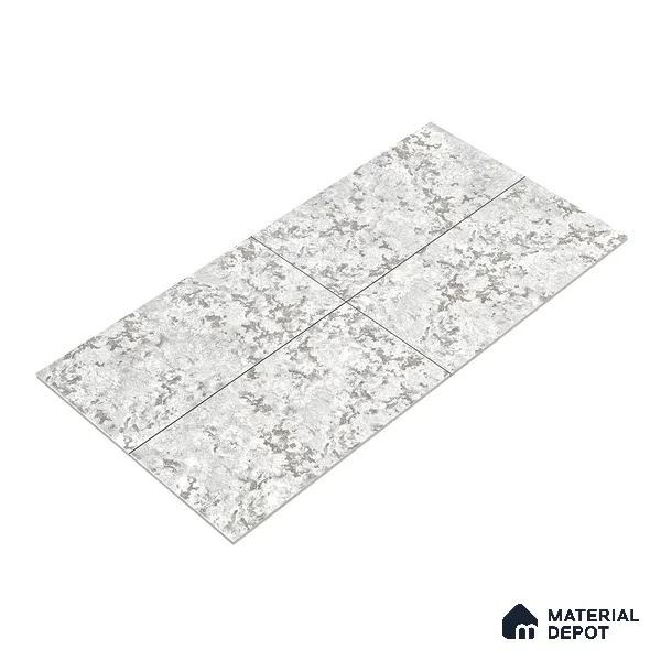 Marble Wall & Floor Tile TL 05125 B Marblis Sterling Veil 4 ft x 2 ft  Vitrified Metallic Finish - 9 mm (Random 4) | Suitable for Living Room, Bedroom & Bathroom