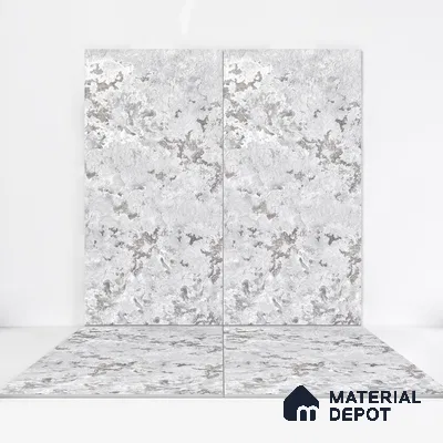 Marble Wall & Floor Tile TL 05125 B Marblis Sterling Veil 4 ft x 2 ft  Vitrified Metallic Finish - 9 mm (Random 4) | Suitable for Living Room, Bedroom & Bathroom