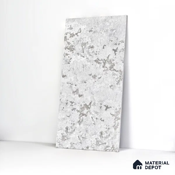 Marble Wall & Floor Tile TL 05125 B Marblis Sterling Veil 4 ft x 2 ft  Vitrified Metallic Finish - 9 mm (Random 4) | Suitable for Living Room, Bedroom & Bathroom