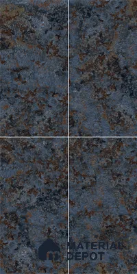 Marble Wall & Floor Tile TL 05125 Marblis Cobalt Cascade 4 ft x 2 ft  Vitrified Metallic Finish - 9 mm (Random 4) | Suitable for Living Room, Bedroom & Bathroom
