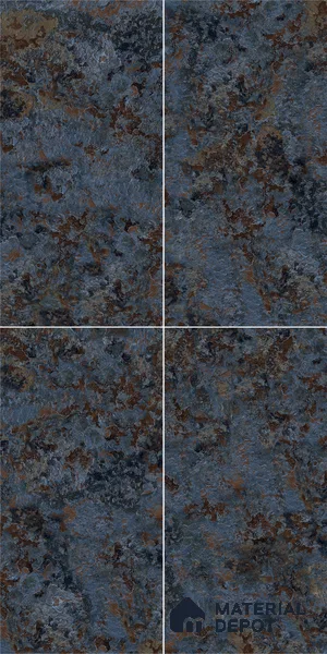 Marble Wall & Floor Tile TL 05125 Marblis Cobalt Cascade 4 ft x 2 ft  Vitrified Metallic Finish - 9 mm (Random 4) | Suitable for Living Room, Bedroom & Bathroom
