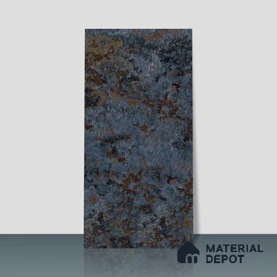 Marble Wall & Floor Tile TL 05125 Marblis Cobalt Cascade 4 ft x 2 ft  Vitrified Metallic Finish - 9 mm (Random 4) | Suitable for Living Room, Bedroom & Bathroom