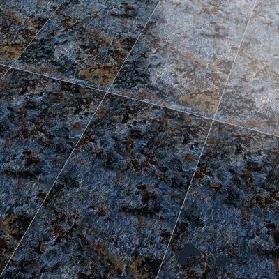 Marble Wall & Floor Tile TL 05125 Marblis Cobalt Cascade 4 ft x 2 ft  Vitrified Metallic Finish - 9 mm (Random 4) | Suitable for Living Room, Bedroom & Bathroom