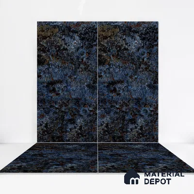 Marble Wall & Floor Tile TL 05125 Marblis Cobalt Cascade 4 ft x 2 ft  Vitrified Metallic Finish - 9 mm (Random 4) | Suitable for Living Room, Bedroom & Bathroom