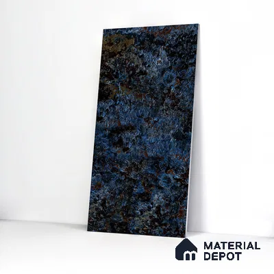 Marble Wall & Floor Tile TL 05125 Marblis Cobalt Cascade 4 ft x 2 ft  Vitrified Metallic Finish - 9 mm (Random 4) | Suitable for Living Room, Bedroom & Bathroom
