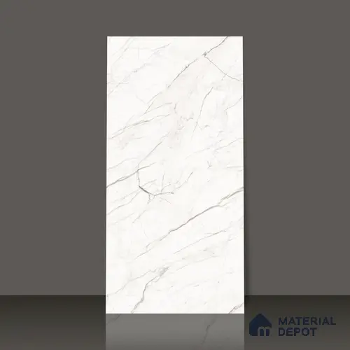 Marble Wall & Floor Tile TL 05114 B Marblis Moonlight Glow 4 ft x 2 ft Vitrified Endless Carving Matte Finish - 9 mm (Random 4) | Suitable for Living Room, Bedroom & Bathroom