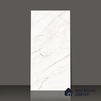 Marble Wall & Floor Tile TL 05114 Marblis Crystal Veil 4 ft x 2 ft Vitrified Endless Glossy Finish - 9 mm (Random 4) | Suitable for Living Room, Bedroom & Bathroom