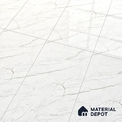 Marble Wall & Floor Tile TL 05114 Marblis Crystal Veil 4 ft x 2 ft Vitrified Endless Glossy Finish - 9 mm (Random 4) | Suitable for Living Room, Bedroom & Bathroom