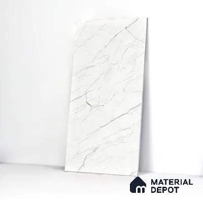 Marble Wall & Floor Tile TL 05114 Marblis Crystal Veil 4 ft x 2 ft Vitrified Endless Glossy Finish - 9 mm (Random 4) | Suitable for Living Room, Bedroom & Bathroom