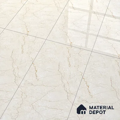 Marble Wall & Floor Tile TL 05131 Marblis Bottochino Mirage 4 ft x 2 ft Vitrified Endless Glossy Finish - 9 mm (Random 2) | Suitable for Living Room, Bedroom & Bathroom