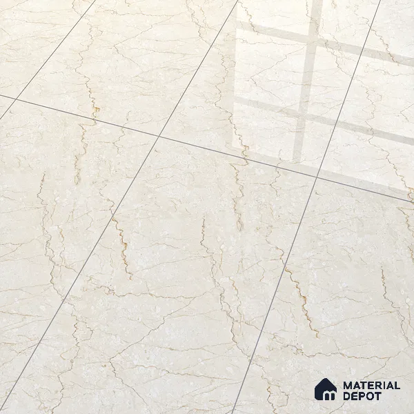 Marble Wall & Floor Tile TL 05131 Marblis Bottochino Mirage 4 ft x 2 ft Vitrified Endless Glossy Finish - 9 mm (Random 2) | Suitable for Living Room, Bedroom & Bathroom