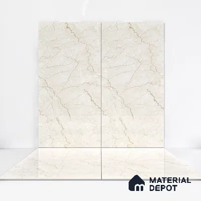 Marble Wall & Floor Tile TL 05131 Marblis Bottochino Mirage 4 ft x 2 ft Vitrified Endless Glossy Finish - 9 mm (Random 2) | Suitable for Living Room, Bedroom & Bathroom