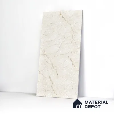Marble Wall & Floor Tile TL 05131 Marblis Bottochino Mirage 4 ft x 2 ft Vitrified Endless Glossy Finish - 9 mm (Random 2) | Suitable for Living Room, Bedroom & Bathroom